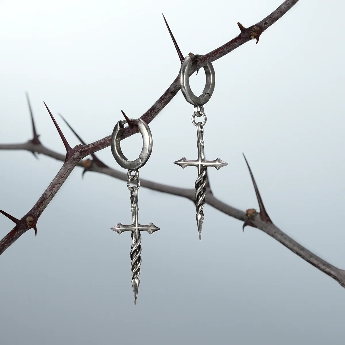 LONGINUS ASCENSION NAIL EARRINGS